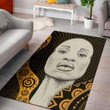 Unique African Woman Pattern Background Print Area Rug