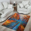 Mystery Autumn Painting Pattern Background Print Area Rug