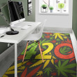 Colorful Rasta 420 Pattern Background Print Area Rug