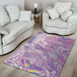 Purple Holographic Pattern Background Print Area Rug