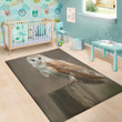 Pretty and Lovely Barn Owl Pattern Background Print Area Rug