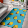 Bright Yellow Rubber Duck Background Print Area Rug