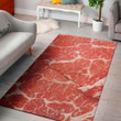 Cool Meat Pattern Background Print Area Rug