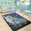 Constellation Of Leo Pattern Background Print Area Rug