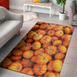 Lovely Pumpkin Pattern Background Print Area Rug