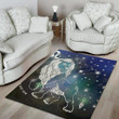 Constellation Of Leo Pattern Background Print Area Rug