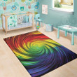 Cool Colorful Swirl Pattern Background Print Area Rug