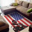 Cool Military American Flag Pattern Background Print Area Rug