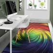 Cool Colorful Swirl Pattern Background Print Area Rug