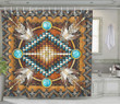 Mandala Brown Native American Printed Shower Curtain Bathroom Curtain Home Decor
