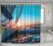 Sail Boat On Sea Hobby Shower Curtain Bathroom Curtain Home Decor