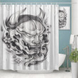 Scary Malevolent Face Printed Shower Curtain Bathroom Curtain Home Decor
