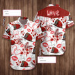 Love Firefighter Valentine Custom Name Hawaiian Shirt
