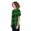 Christmas Tartan Green Plaid Scottish Women's Polo Shirt