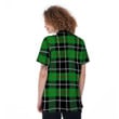 Christmas Tartan Green Plaid Scottish Women's Polo Shirt