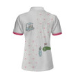 Ready For A Golf Day Golf Short Sleeve Women Polo Shirt White And Pink Golf Shirt For Ladies