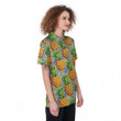 Yellow Pineapple Hawaiian Print Women's Polo Shirt Gift For Women