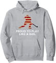 Proud To Play Like A Girl Horizontal Stripe Girl Graphic Pullover 2D Hoodie