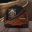 Personalized Viking Black Leather Custom Name Classic Baseball Cap