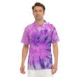 Tie Dye Purple Mens Polo Shirts Gift For Men