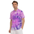 Tie Dye Purple Mens Polo Shirts Gift For Men