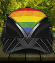Pride LGBT Flag Black V Sign Design Classic Baseball Cap