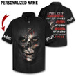 Personalized Name May Guy Skull In Blood Printed Hawaiian Shirt