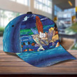 Mermaid Oil Painting Art Design Classic Baseball Cap