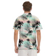 Pastel Palm Tree Hawaiian Print Men's Polo Shirts Gift For Men