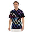 Galaxy Space Triangle Men's Printed Polo Shirts Gift For Men