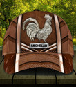 Chicken Brown Background Custom Name 3D Printed Classic Baseball Cap
