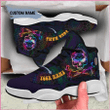 Personalized Skull Peace Pipe Mandala Air Jordan 13 Custom Name Sneakers Shoes