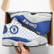 Chelsea Football Team Air Jordan 13 Sneakers Shoes Design For Fans