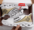 New Orleans Saints Max Soul Shoes Yezy Running Sneakers Custom Name