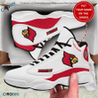 Custom Name Louisville Cardinals Football Air Jordan 13 Shoes