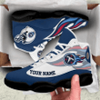 Personalized Tennessee Titans American Football Team Sport Custom Name Air Jordan 13 Shoes For Everyone