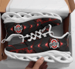 Ohio State Buckeyes Max Soul Shoes Yezy Running Sneakers