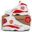 ManChester United Personalized Air Jordan 13 Shoes For Fans