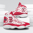 "Custom Name Shoes Boston Red Air Jordan 13 Shoes