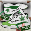 Custom Name Weed Air Jordan 13 Shoes