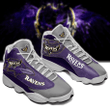Baltimore Ravens Puple Shoes Form Air Jordan 13 Shoes Sport Sneakers