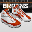 Cleveland Browns Team Air Jordan 13 Shoes Sport Sneaker Gift Shoes For Fan