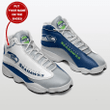 Seattle Seahawks Jordan 13 Sneakers Custom Name Sport Shoes For Fan