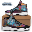 Custom Name Cancer Shoes Air Jordan 13 Shoes Flowers Cancer Sneakers