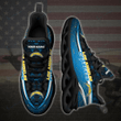 Los Angeles Chargers Personalized NFL American Football Max Soul Shoes Yezy Running Sneakers