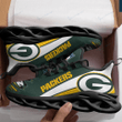 Green Bay Packers Max Soul Shoes Yezy Running Sneakers Gift For Fan