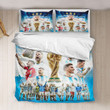 Messi And Argentina Win World Cup 2022 Thress Stars Bedding Set