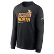 Minnesota Vikings 2022 North Division Champions Locker Room Trophy Black Long Sleeve T-Shirt