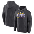 Minnesota Vikings 2022 Playoffs Our Time Charcoal Pullover 2D Hoodie