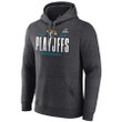Jacksonville Jaguars 2022 Playoffs Our Time Charcoal Pullover 2D Hoodie